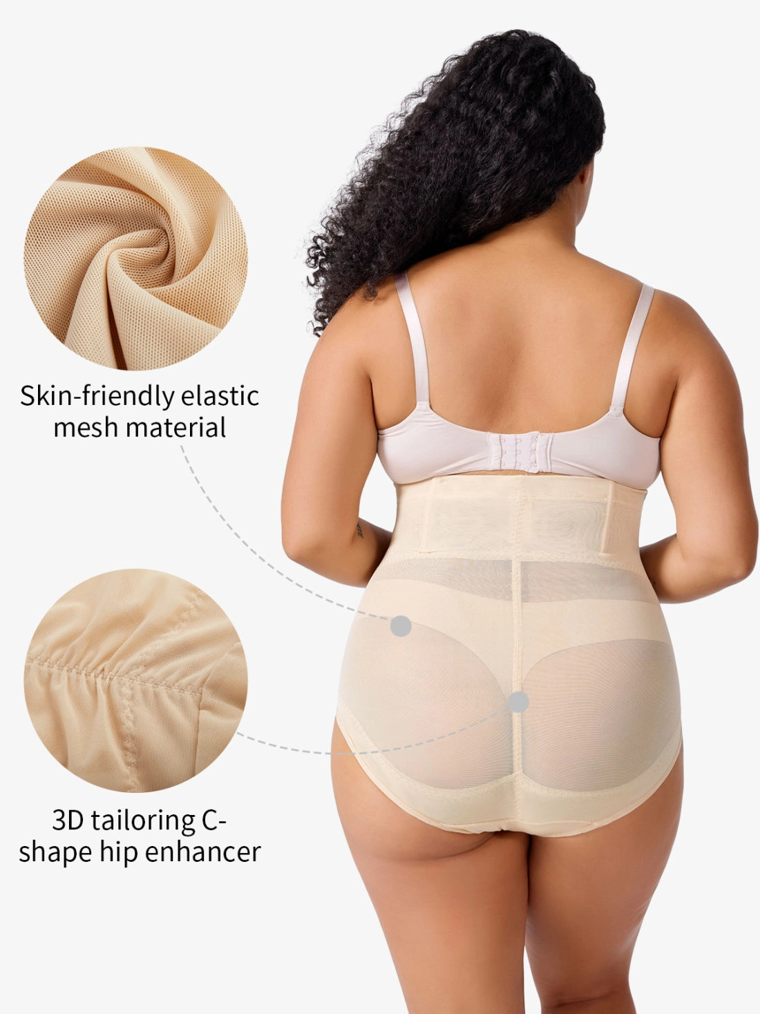 Plus Size Women Hi-Waist Butt Lifting Panties