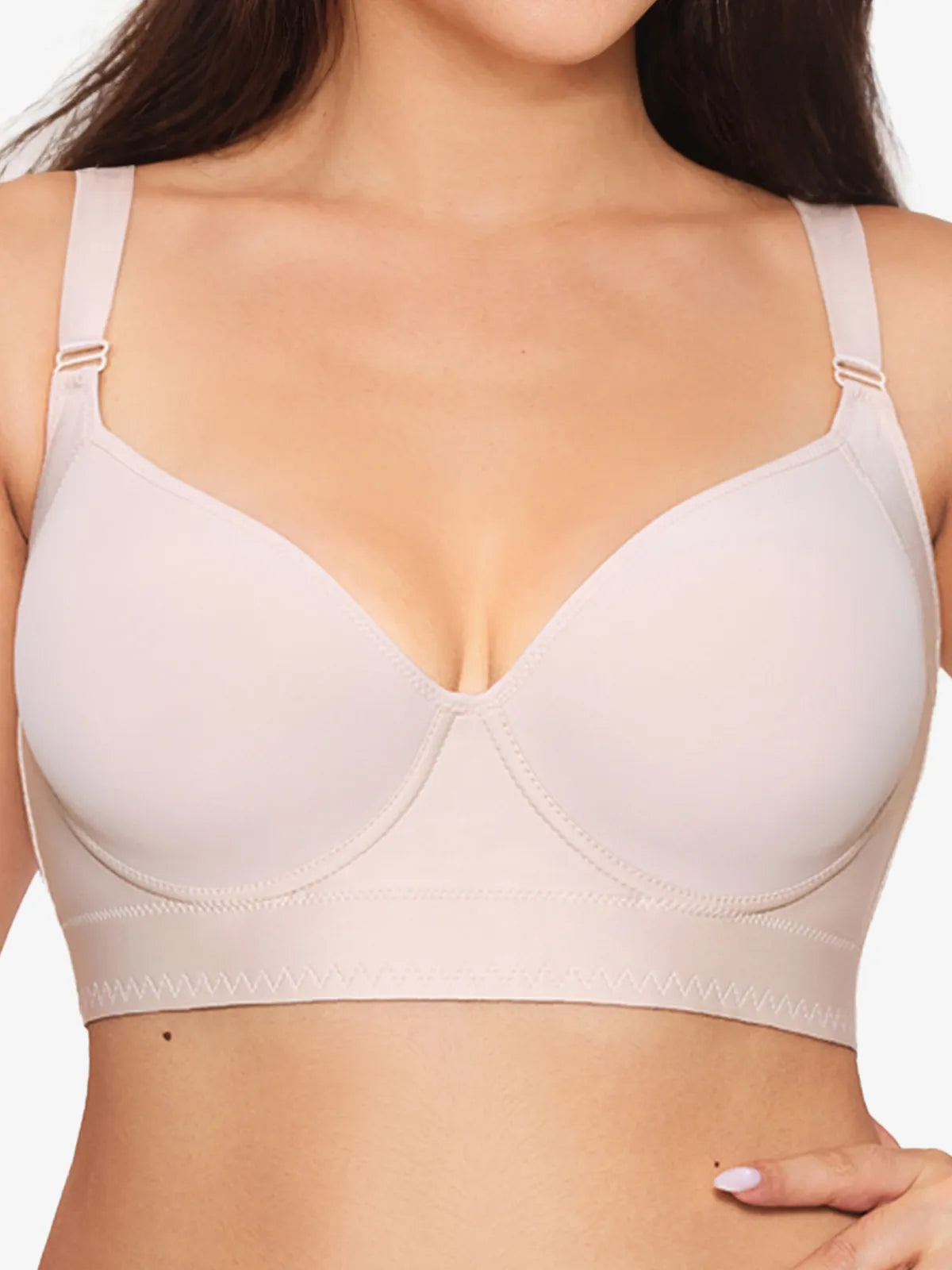 Plus Size T- Shirt Push-Up Supportive Back Smoothing Everyday Bras