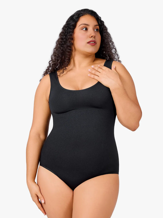 Plus Size Seamless Sleeveless Shapewear Bodysuit