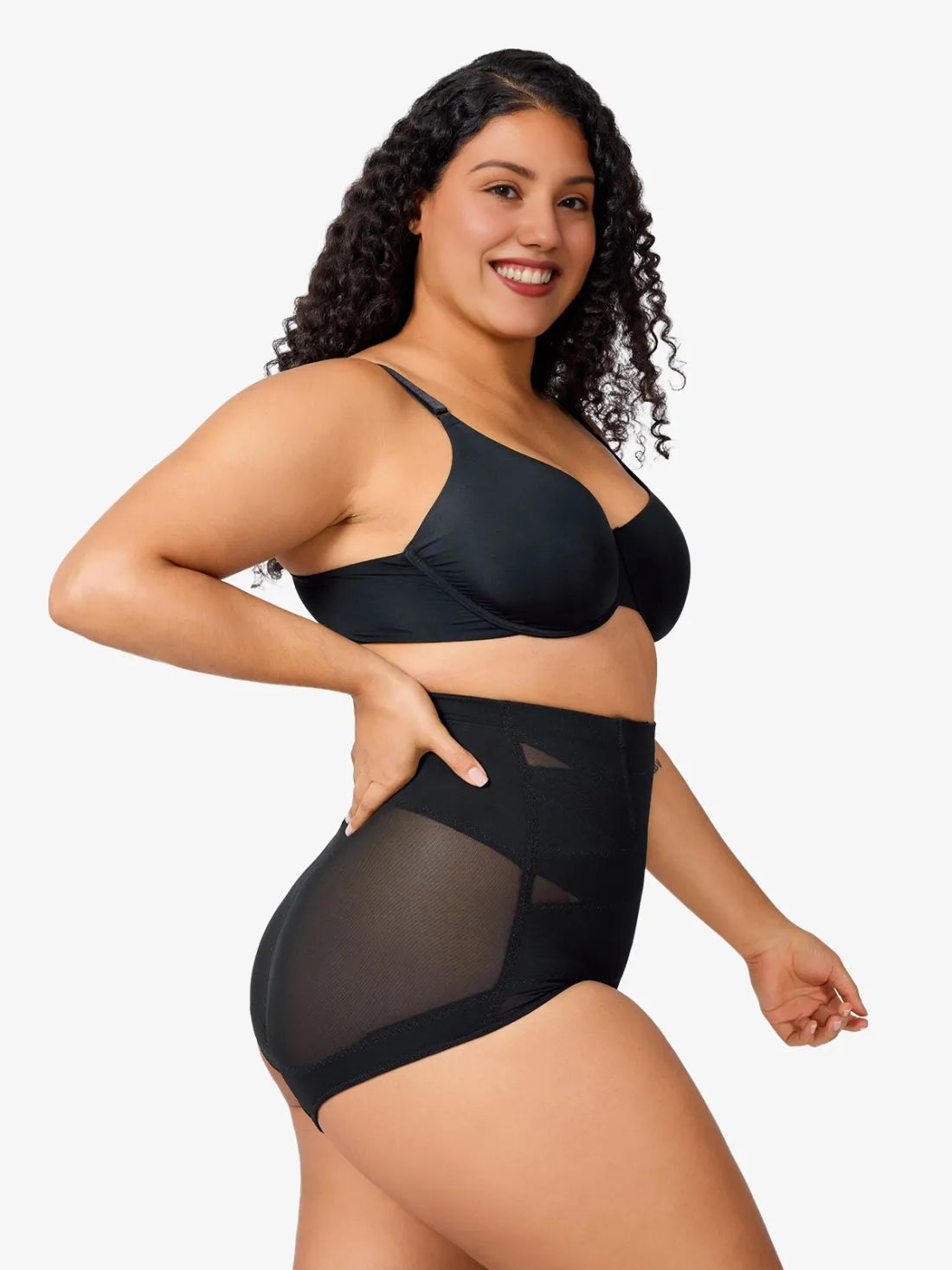 Plus Size Women Hi-Waist Butt Lifting Panties