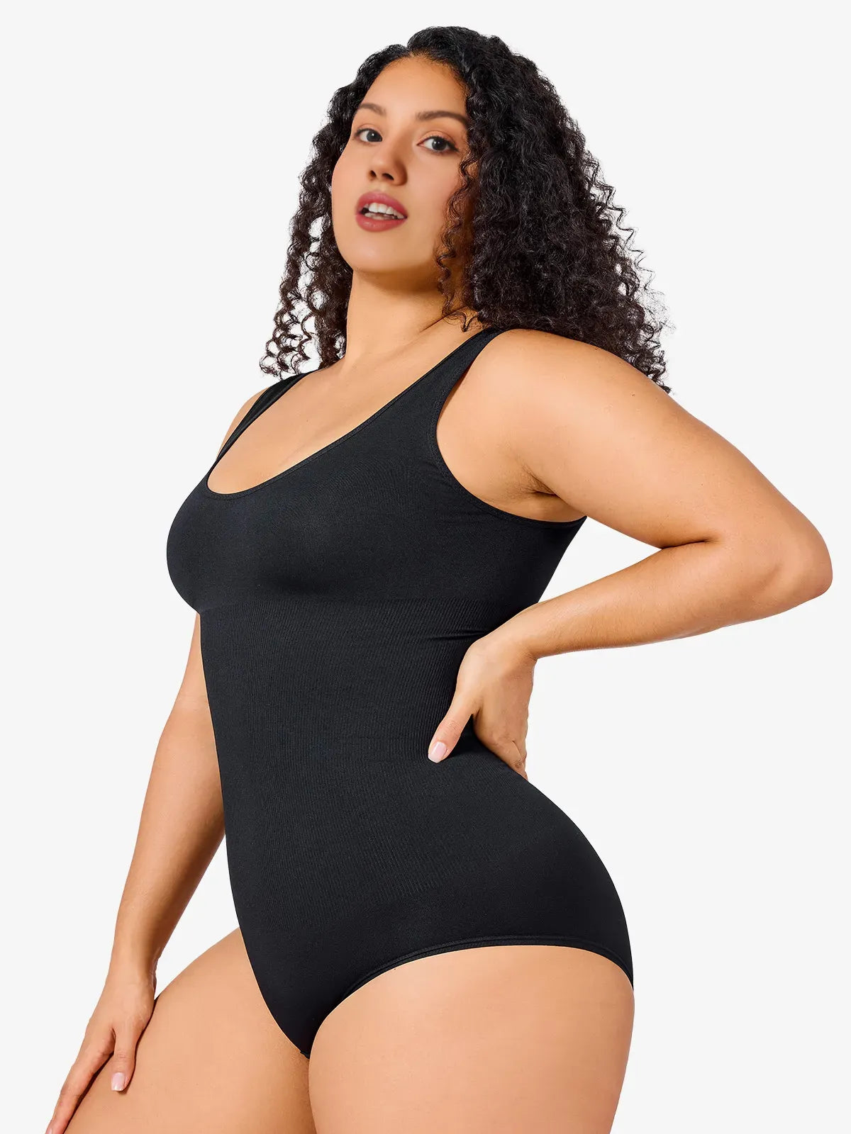 Plus Size Seamless Sleeveless Shapewear Bodysuit