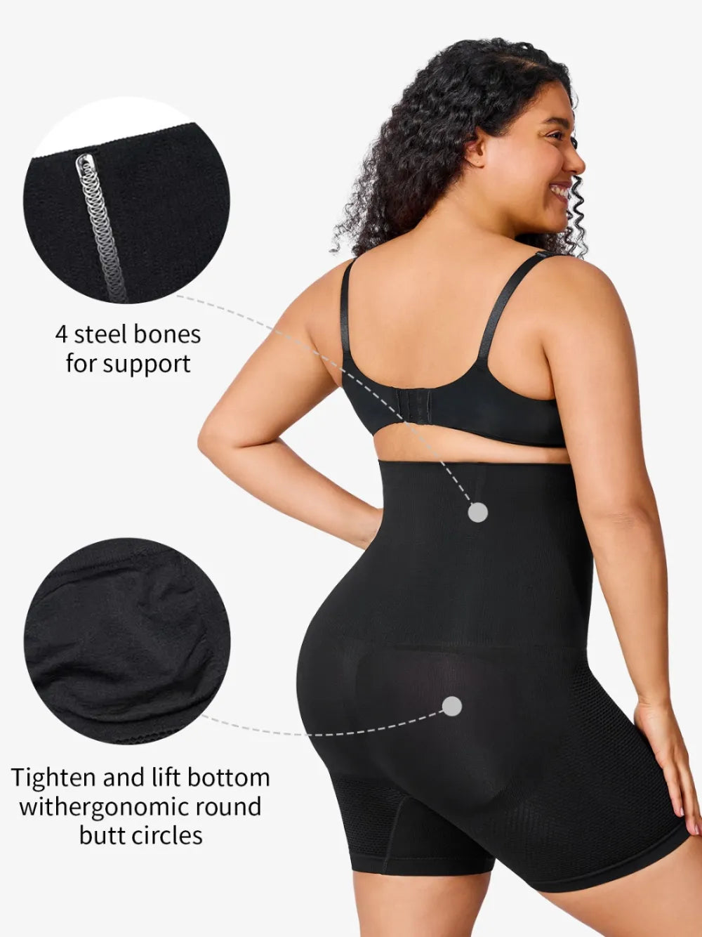 Plus Size Women Seamless Shapewear Shorts