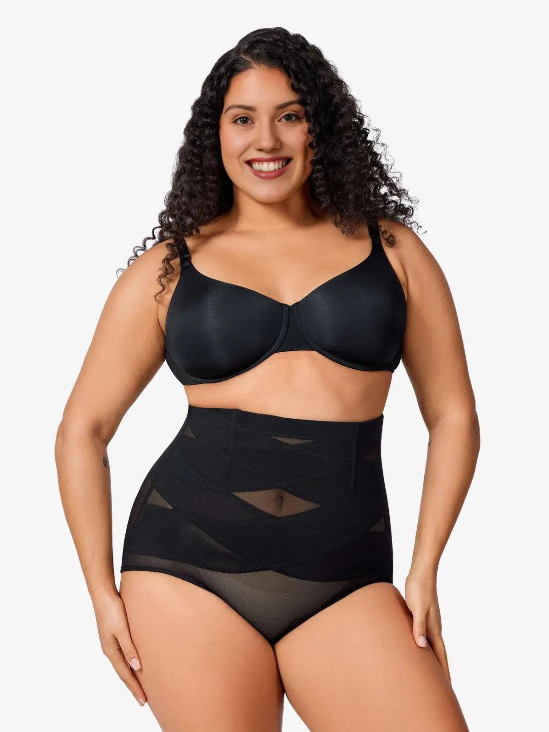 Plus Size Women Hi-Waist Butt Lifting Panties