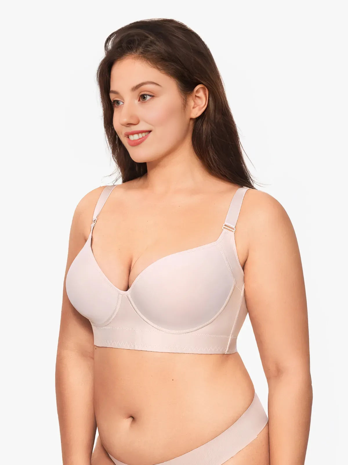 Plus Size T- Shirt Push-Up Supportive Back Smoothing Everyday Bras