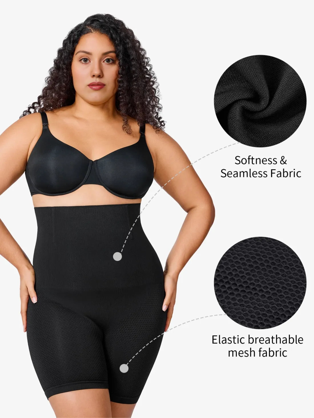Plus Size Women Seamless Shapewear Shorts