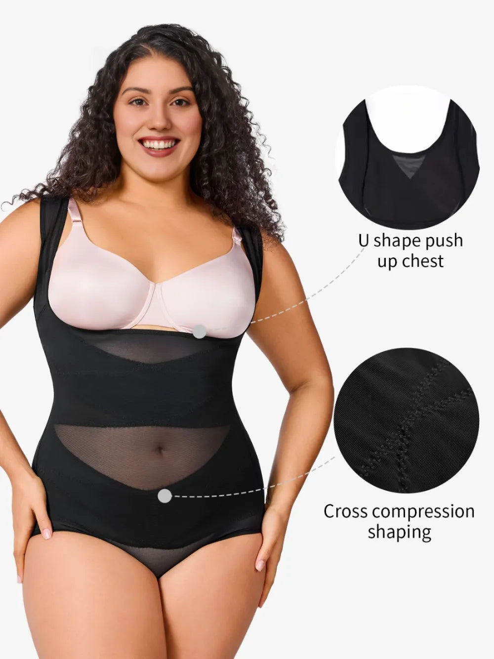 Plus Size Shapewear Bodysuit – Tummy Control & Waist Slimmer