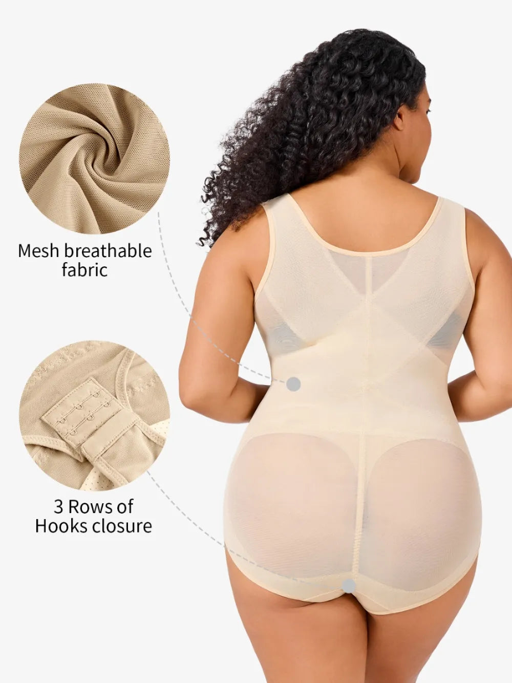 Plus Size Shapewear Bodysuit – Tummy Control & Waist Slimmer