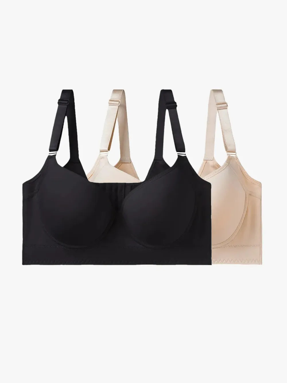 Plus Size T- Shirt Push-Up Supportive Back Smoothing Everyday Bras